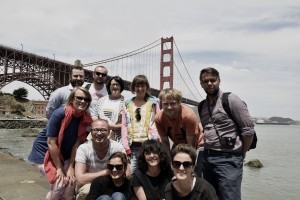 skupina vytvarnikov na rezidencii v USA, San Francisco
