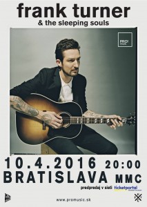 frank turner bratislava poster