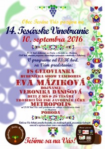 Tesárske vinobranie 2016 plagát